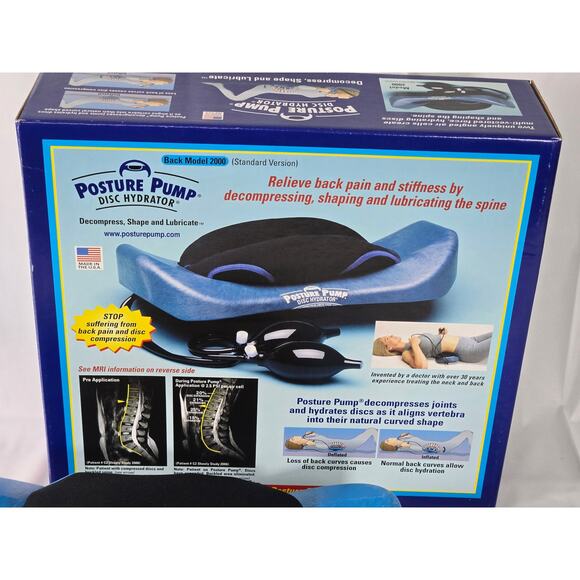 POSTURE PUMP Relief for Low Back Pain Elliptical Back Rocker™ DISC HYDRATOR - Picture 4 of 4